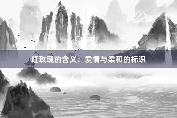 红玫瑰的含义：爱情与柔和的标识